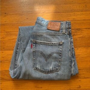 Levi's ribcage straight ankle jeans button fly size 28